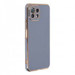 Xiaomi Mi 11 Lite Kılıf Volet Silikon - Mavi Xiaomi Mi 11 Lite Kılıf Volet Silikon - Mavi