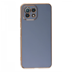 Xiaomi Mi 11 Lite Kılıf Volet Silikon - Mavi Xiaomi Mi 11 Lite Kılıf Volet Silikon - Mavi
