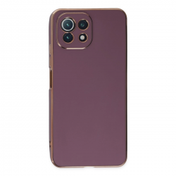 Xiaomi Mi 11 Lite Kılıf Volet Silikon - Mor Xiaomi Mi 11 Lite Kılıf Volet Silikon - Mor