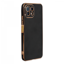 Xiaomi Mi 11 Lite Kılıf Volet Silikon - Siyah Xiaomi Mi 11 Lite Kılıf Volet Silikon - Siyah