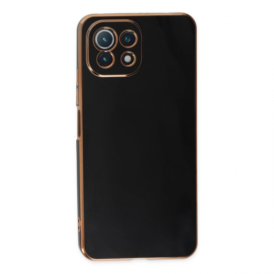Xiaomi Mi 11 Lite Kılıf Volet Silikon - Siyah