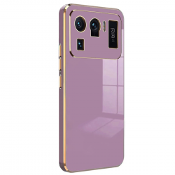 Xiaomi Mi 11 Ultra Kılıf Volet Silikon - Mor Xiaomi Mi 11 Ultra Kılıf Volet Silikon - Mor