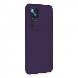 Xiaomi Mi 12t Pro Kılıf Nano İçi Kadife Silikon - Mor Xiaomi Mi 12t Pro Kılıf Nano İçi Kadife Silikon - Mor