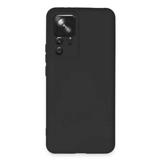 Xiaomi Mi 12t Pro Kılıf Nano İçi Kadife Silikon - Siyah