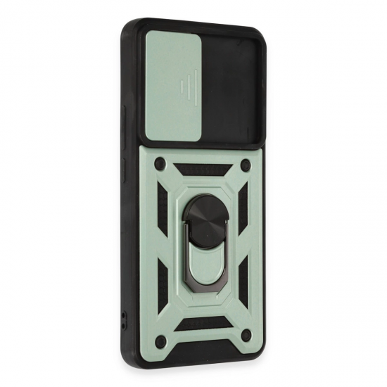 Xiaomi Mi 12t Pro Kılıf Pars Lens Yüzüklü Silikon - Yeşil