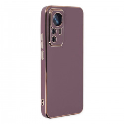 Xiaomi Mi 12t Pro Kılıf Volet Silikon - Mor Xiaomi Mi 12t Pro Kılıf Volet Silikon - Mor