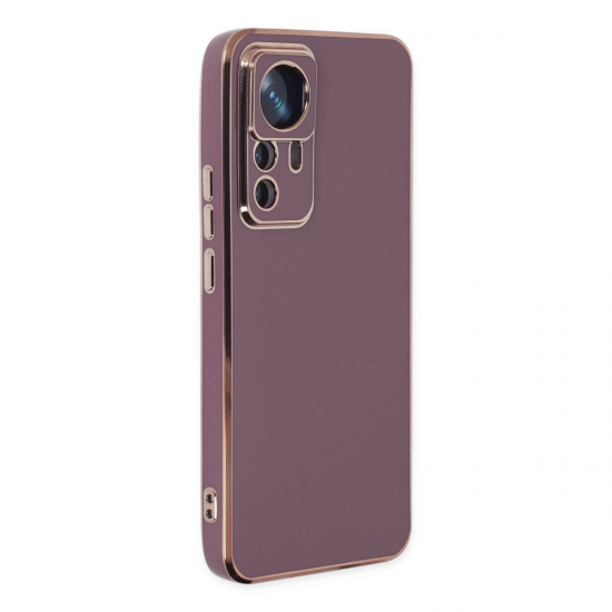 Xiaomi Mi 12t Pro Kılıf Volet Silikon - Mor