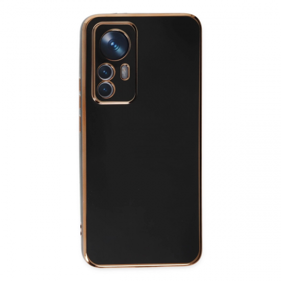 Xiaomi Mi 12t Pro Kılıf Volet Silikon - Siyah