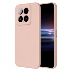 Xiaomi Mi 14t Pro Kılıf Nano İçi Kadife Silikon - Pudra Xiaomi Mi 14t Pro Kılıf Nano İçi Kadife Silikon - Pudra