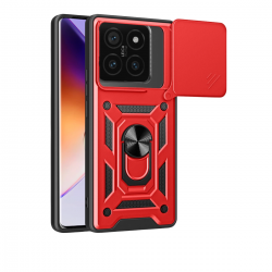Xiaomi Mi 14t Pro Kılıf Pars Lens Yüzüklü Silikon - Kırmızı Xiaomi Mi 14t Pro Kılıf Pars Lens Yüzüklü Silikon - Kırmızı