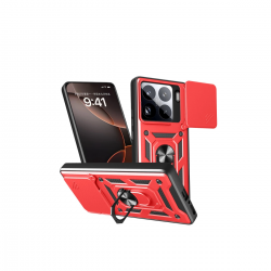 Xiaomi Mi 15 Pro Kılıf Pars Lens Yüzüklü Silikon - Kırmızı Xiaomi Mi 15 Pro Kılıf Pars Lens Yüzüklü Silikon - Kırmızı