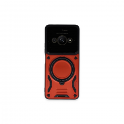 Xiaomi Poco C61 Kılıf Joy Lens Standlı Kapak - Kırmızı