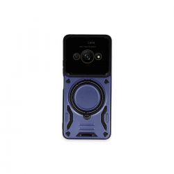 Xiaomi Poco C61 Kılıf Joy Lens Standlı Kapak - Lacivert