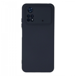 Xiaomi Poco M4 Pro 4g Kılıf Nano İçi Kadife Silikon - Lacivert