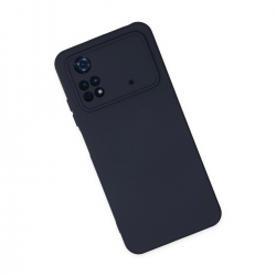 Xiaomi Poco M4 Pro 4g Kılıf Nano İçi Kadife Silikon - Lacivert