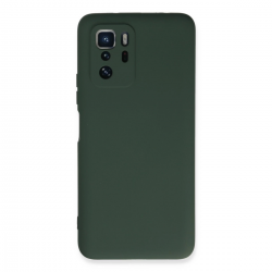 Xiaomi Poco X3 Gt Kılıf Nano İçi Kadife Silikon - Koyu Yeşil