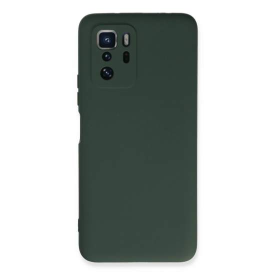 Xiaomi Poco X3 Gt Kılıf Nano İçi Kadife Silikon - Koyu Yeşil