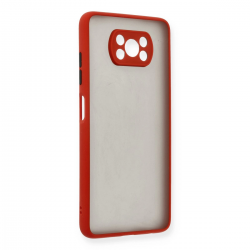 Xiaomi Pocophone X3 Kılıf Montreal Silikon Kapak - Kırmızı Xiaomi Pocophone X3 Kılıf Montreal Silikon Kapak - Kırmızı