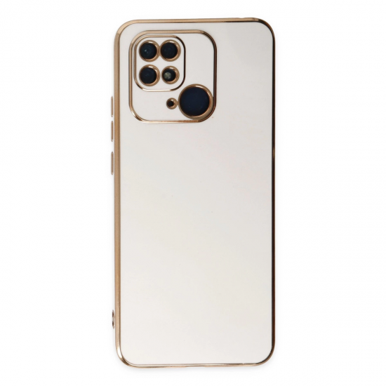 Xiaomi Redmi 10c Kılıf Volet Silikon - Beyaz