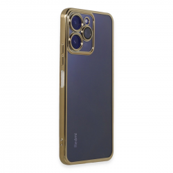 Xiaomi Redmi 12 Kılıf Razer Lensli Silikon - Gold Xiaomi Redmi 12 Kılıf Razer Lensli Silikon - Gold