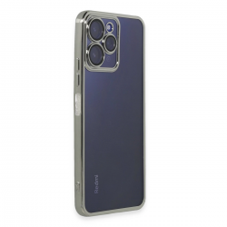 Xiaomi Redmi 12 Kılıf Razer Lensli Silikon - Gümüş Xiaomi Redmi 12 Kılıf Razer Lensli Silikon - Gümüş