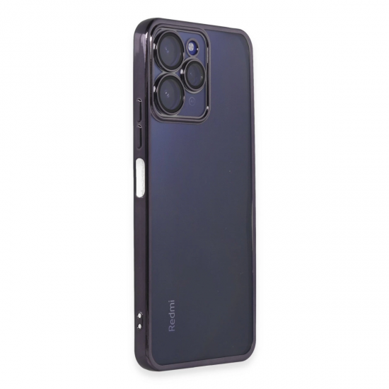 Xiaomi Redmi 12 Kılıf Razer Lensli Silikon - Mor