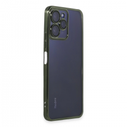 Xiaomi Redmi 12 Kılıf Razer Lensli Silikon - Yeşil Xiaomi Redmi 12 Kılıf Razer Lensli Silikon - Yeşil