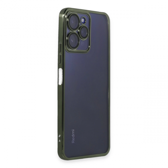 Xiaomi Redmi 12 Kılıf Razer Lensli Silikon - Yeşil