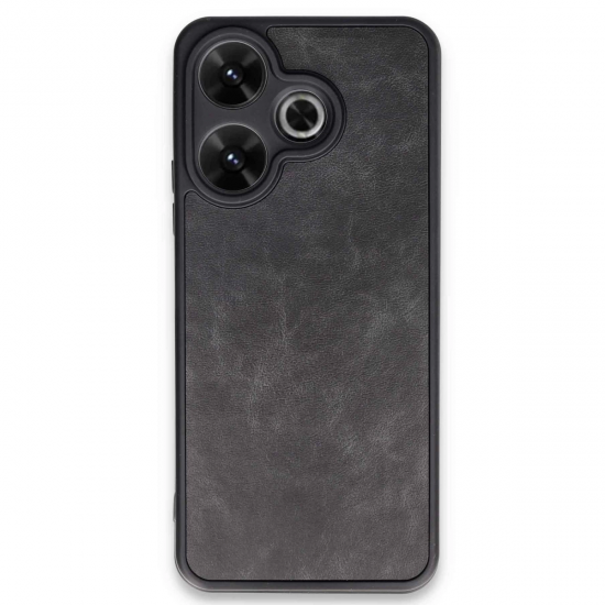 Xiaomi Redmi 13 4g Kılıf Aras Deri Kapak - Siyah
