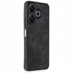 Xiaomi Redmi 13 4g Kılıf Aras Deri Kapak - Siyah