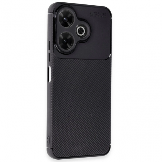 Xiaomi Redmi 13 4g Kılıf Auto Focus Karbon Kapak - Siyah
