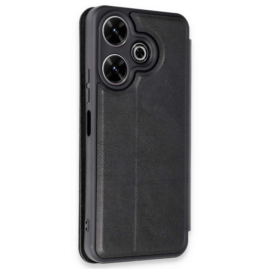 Xiaomi Redmi 13 4g Kılıf Flip Cover - Siyah