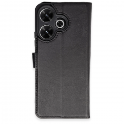 Xiaomi Redmi 13 4g Kılıf Trend S Plus Kapaklı Kılıf - Siyah