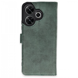 Xiaomi Redmi 13 4g Kılıf Trend S Plus Kapaklı Kılıf - Yeşil