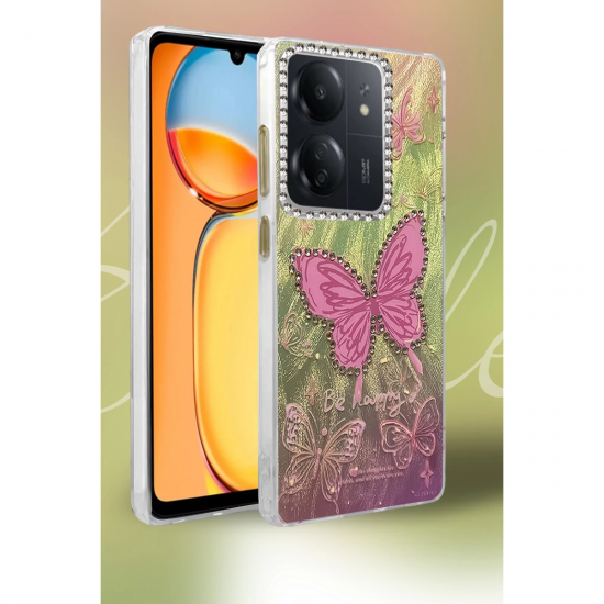 Xiaomi Redmi 13c Kılıf Blade Aynalı Desenli Kapak - Desen 5