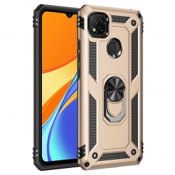 Xiaomi Redmi 9c Kılıf Sofya Yüzüklü Silikon Kapak - Gold Xiaomi Redmi 9c Kılıf Sofya Yüzüklü Silikon Kapak - Gold