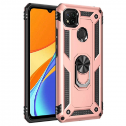 Xiaomi Redmi 9c Kılıf Sofya Yüzüklü Silikon Kapak - Rose Xiaomi Redmi 9c Kılıf Sofya Yüzüklü Silikon Kapak - Rose