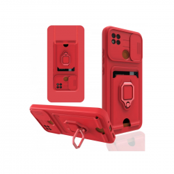 Xiaomi Redmi 9c Kılıf Zuma Kartvizitli Yüzüklü Silikon - Kırmızı Xiaomi Redmi 9c Kılıf Zuma Kartvizitli Yüzüklü Silikon - Kırmızı