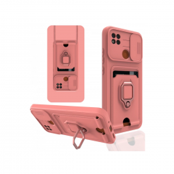 Xiaomi Redmi 9c Kılıf Zuma Kartvizitli Yüzüklü Silikon - Pembe Xiaomi Redmi 9c Kılıf Zuma Kartvizitli Yüzüklü Silikon - Pembe