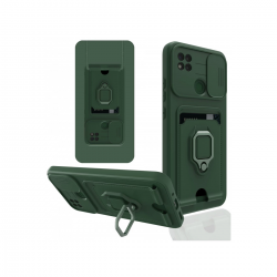 Xiaomi Redmi 9c Kılıf Zuma Kartvizitli Yüzüklü Silikon - Yeşil Xiaomi Redmi 9c Kılıf Zuma Kartvizitli Yüzüklü Silikon - Yeşil