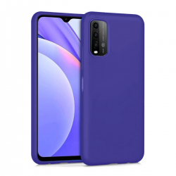Xiaomi Redmi 9t Kılıf Nano İçi Kadife Silikon - Mor Xiaomi Redmi 9t Kılıf Nano İçi Kadife Silikon - Mor