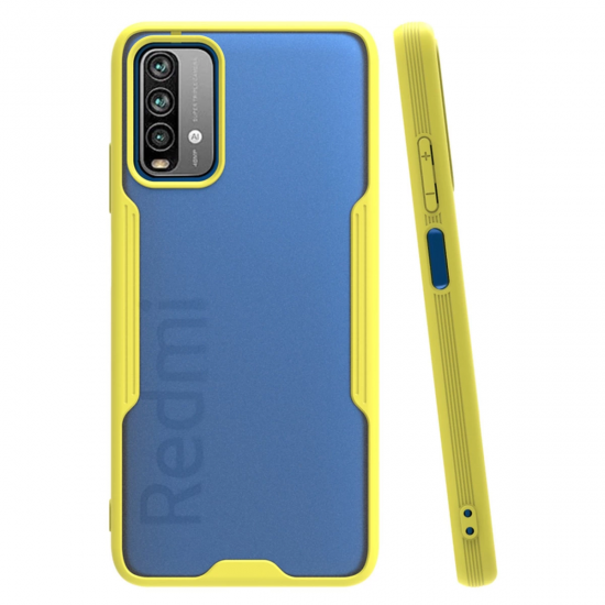 Xiaomi Redmi 9t Kılıf Platin Silikon - Sarı
