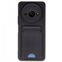 Xiaomi Redmi A3 4g Kılıf Kelvin Kartvizitli Silikon - Siyah Xiaomi Redmi A3 4g Kılıf Kelvin Kartvizitli Silikon - Siyah