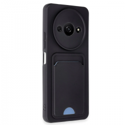 Xiaomi Redmi A3 4g Kılıf Kelvin Kartvizitli Silikon - Siyah