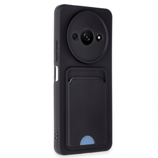 Xiaomi Redmi A3 4g Kılıf Kelvin Kartvizitli Silikon - Siyah