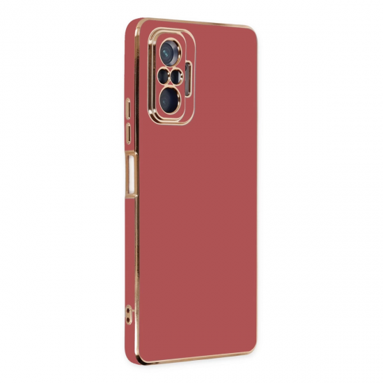 Xiaomi Redmi Note 10 Pro Kılıf Volet Silikon - Kırmızı