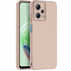 Xiaomi Redmi Note 12 Pro 5g Kılıf Nano İçi Kadife Silikon - Pudra Xiaomi Redmi Note 12 Pro 5g Kılıf Nano İçi Kadife Silikon - Pudra
