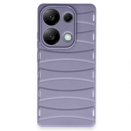 Xiaomi Redmi Note 13 Pro 4g Kılıf Bibercas Silikon Kapak - Lila