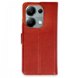 Xiaomi Redmi Note 13 Pro 4g Kılıf Trend S Plus Kapaklı Kılıf - Kırmızı