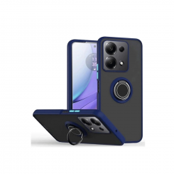 Xiaomi Redmi Note 13 Pro 4g Montreal Yüzüklü Silikon Kapak - Lacivert Xiaomi Redmi Note 13 Pro 4g Montreal Yüzüklü Silikon Kapak - Lacivert